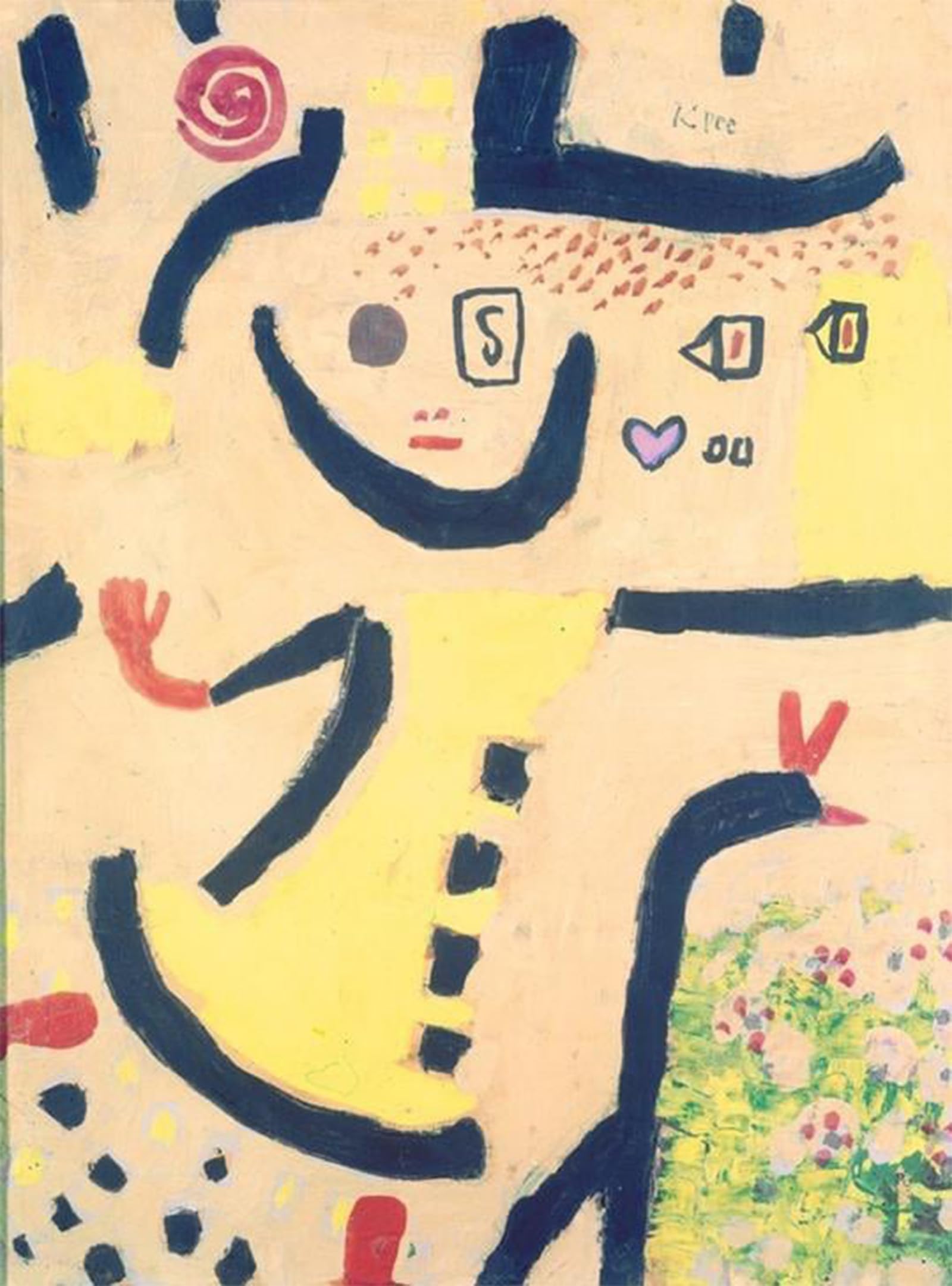 Serendipitp No Frame Aesthetic Poster Photo Wall Print Retro Picture A Breeze By Paul Klee Modern Wall Artwork For Home Decor 60X90cm