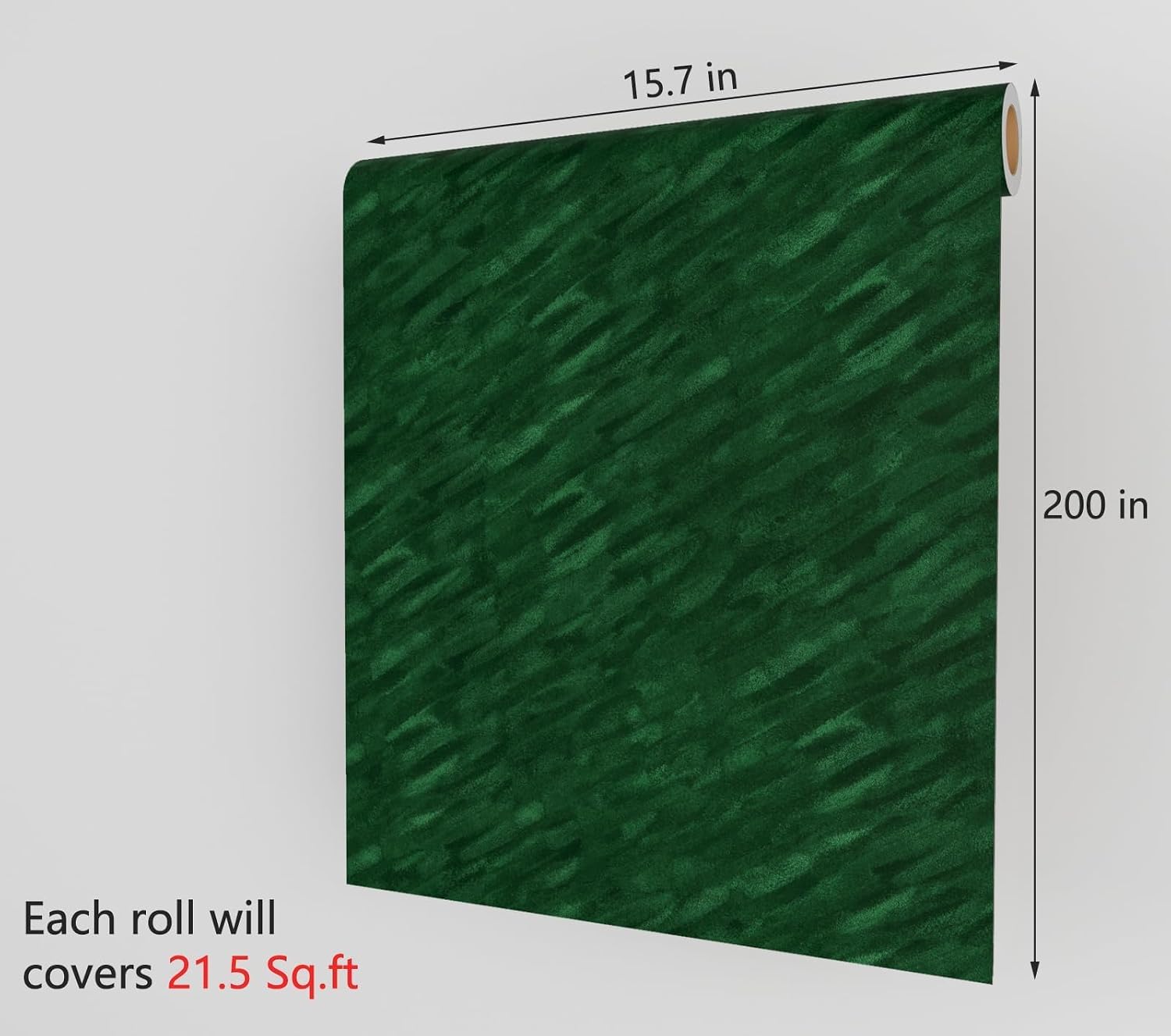 Decotalk Dark Green Velvet Contact Paper Self Adhesive 15.7x200 Inch Felt Liner for Kitchen Cabinets Shelf Lining Dark Green Velvet Contact Paper Liner Peel and Stick Flocked Stripes