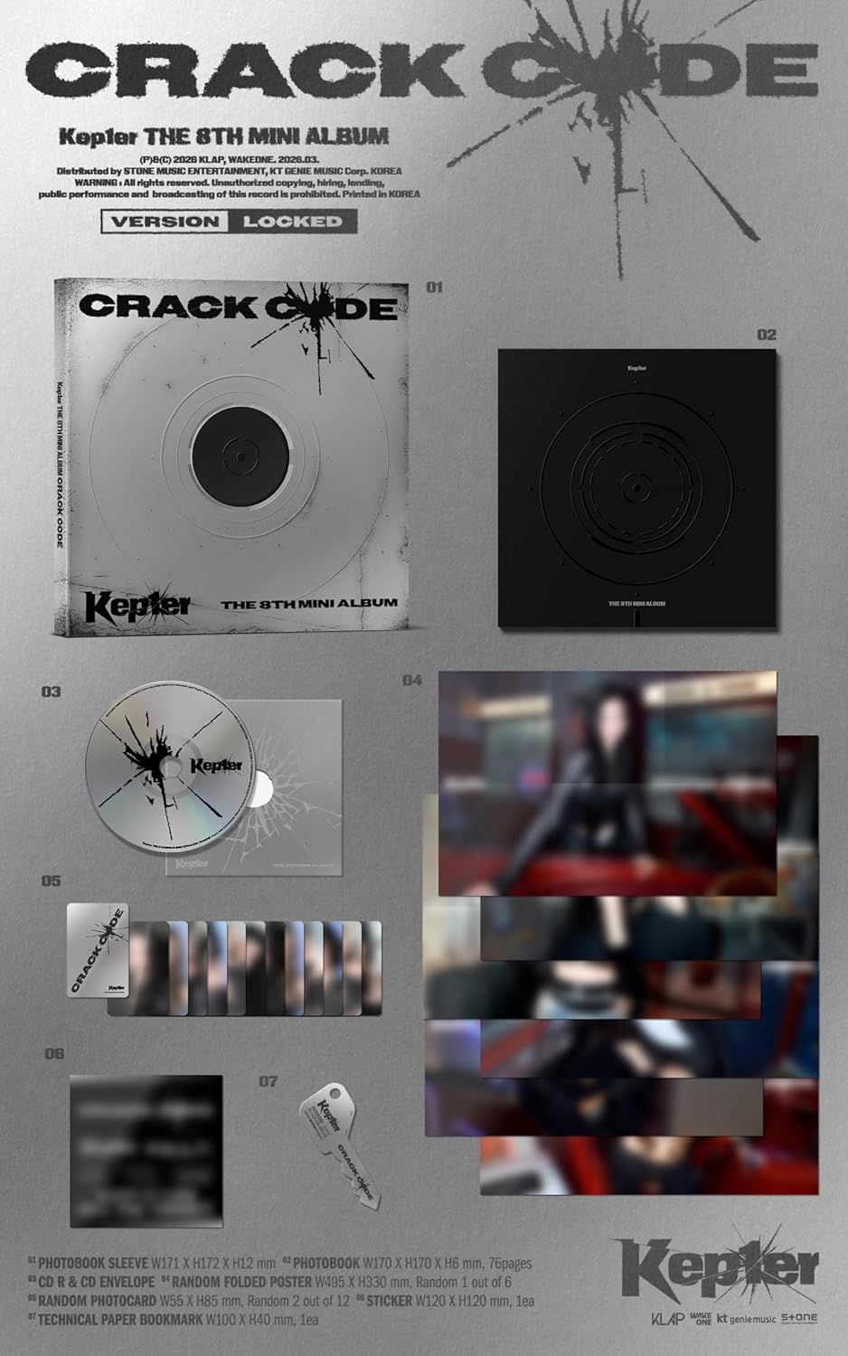 Kep1er CRACK CODE [Photobook 2 Ver Set] 8th Mini Album