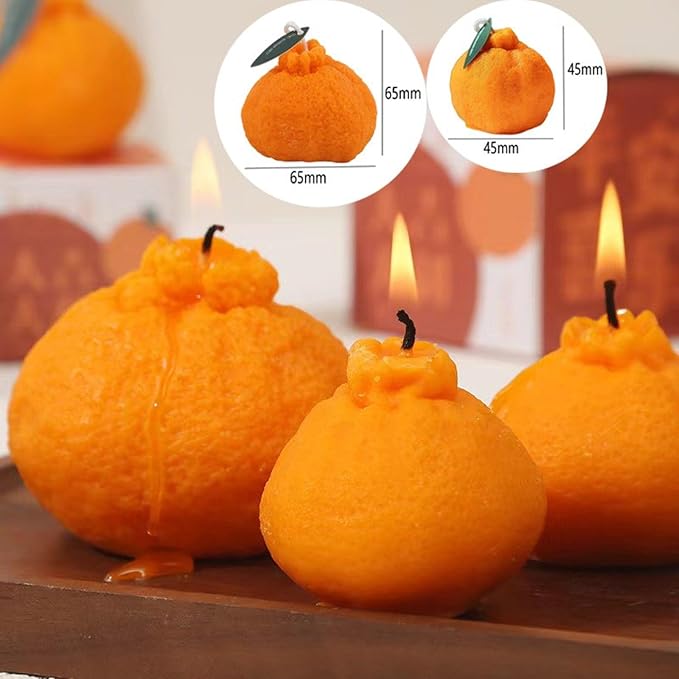 Molde de silicona en forma de mandarina para resina epoxy miniatura 5