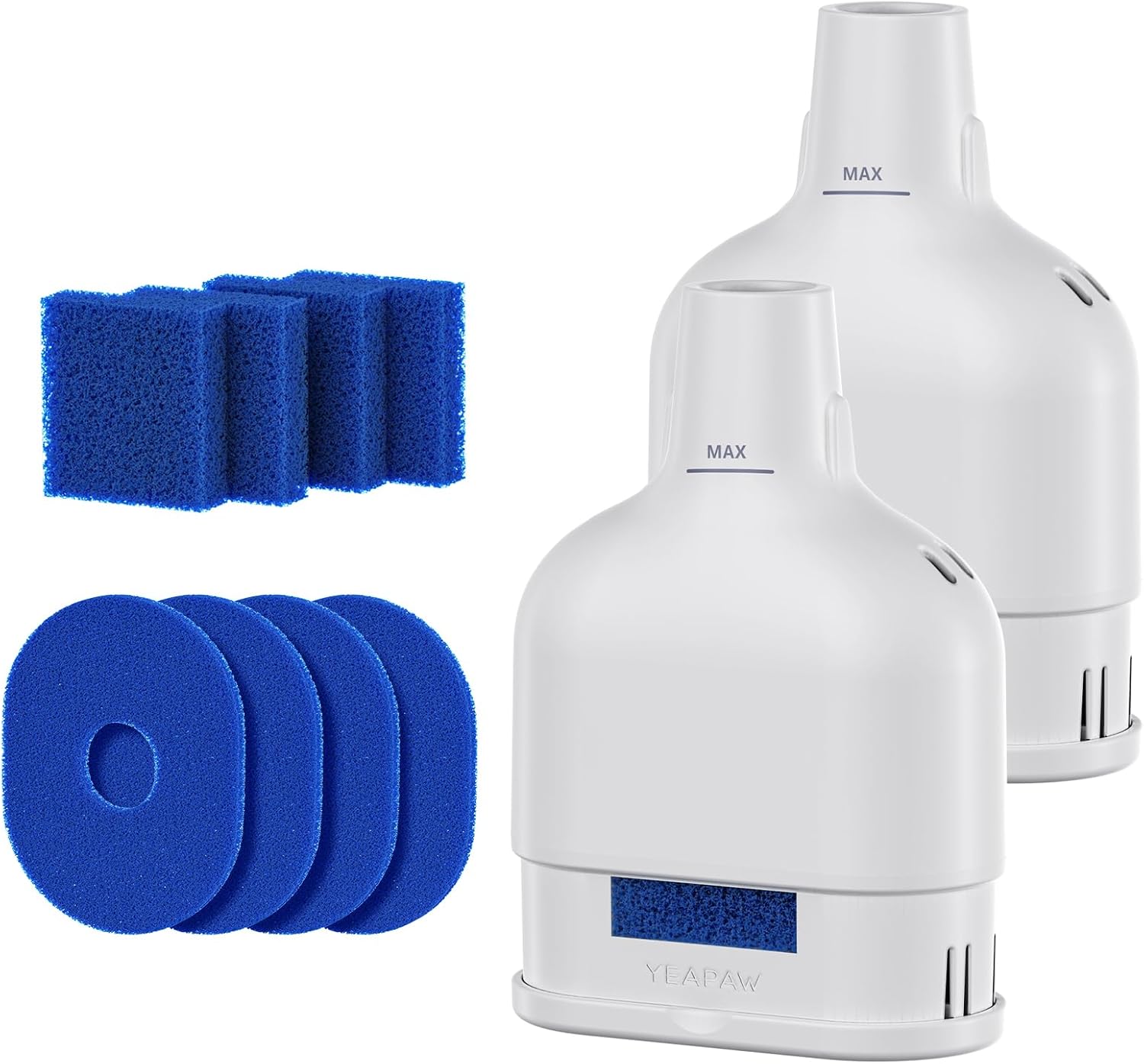 Pack de 2 Filtros para Fuente de Agua para Gatos YEAPAW - 5 Etapas