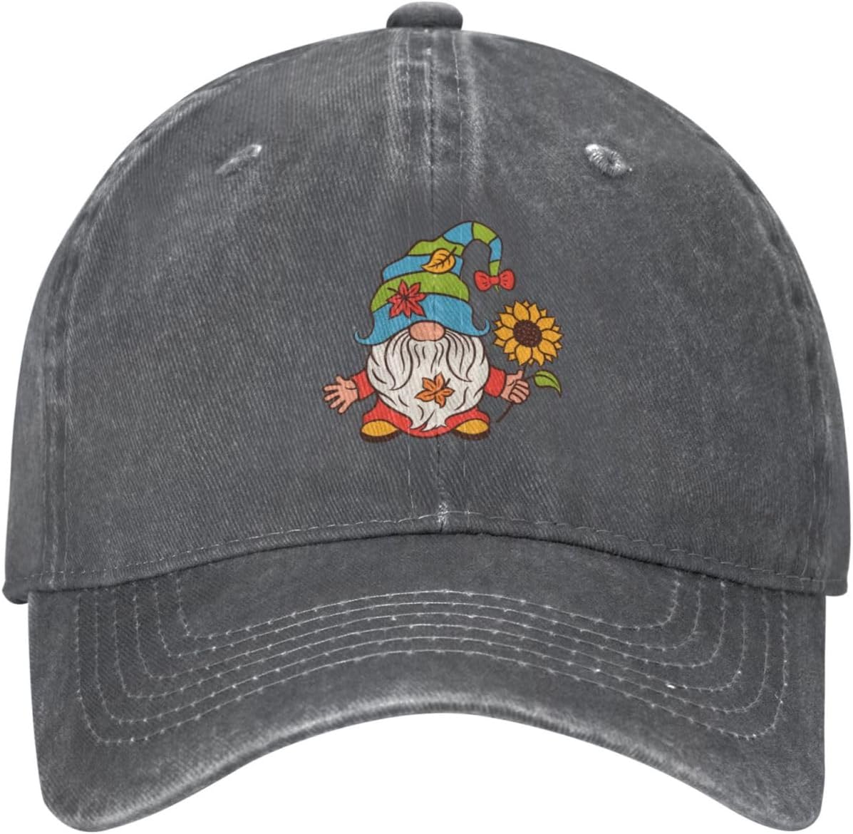 Gnome Sunflower Cute Distressed Adjustable Washed Kuwait Ubuy