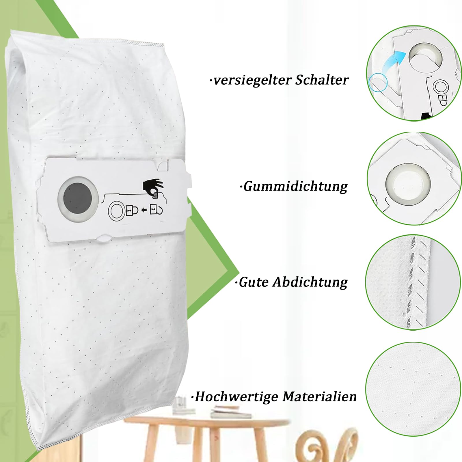 9 Stück SC-FIS-CT MINI/MIDI-2/5 Staubbeutel Ersatzteile SELFCLEAN Filtersack für Festool CT MINI/CT MIDI/CT 15 / MIDI 2019+ Staubsauger, Zubehör mit GroBer Kapazitat (204308 Ersatz Beutel)