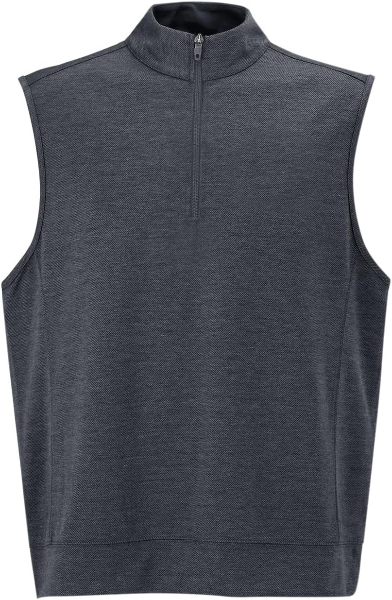 Makkrom Mens Quarter Zip Sleeveless Golf Vest Pullover Stand Collar Casual Vests Outerwear - Image 5