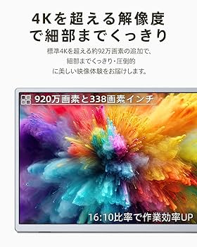 Amazon.co.jp: Miuniu 4K モバイルモニター 13.4インチ モニター