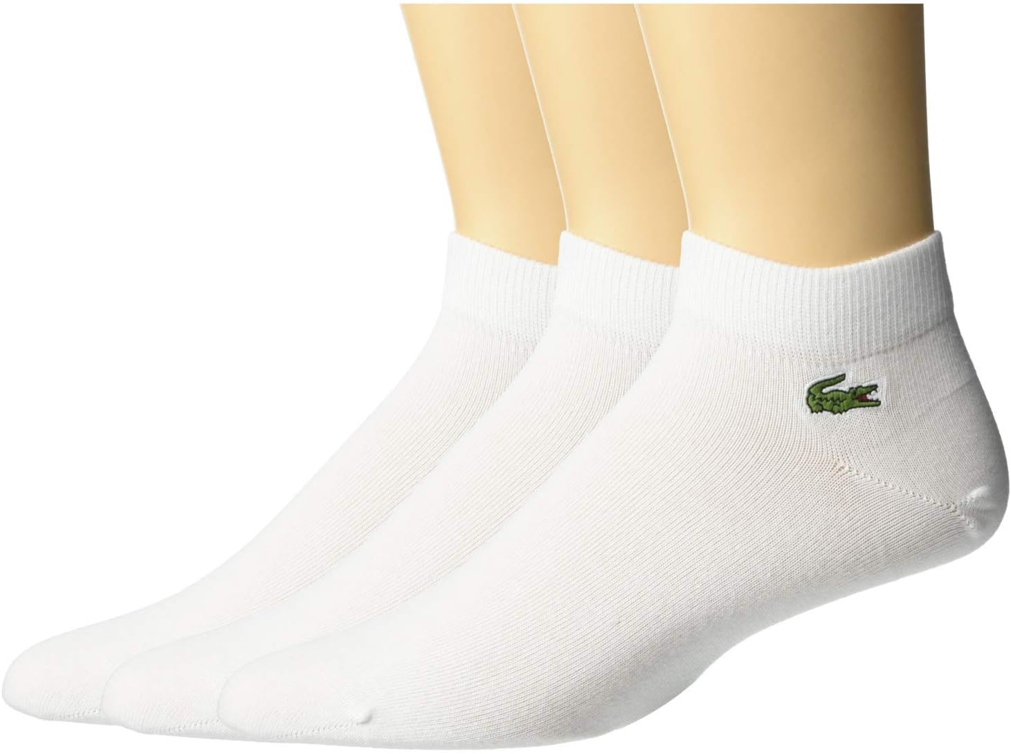 Lacoste Men's 3 Pack Jersey Ped Sock
