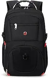 Mochila Unissex Notebook com Cadeado, Entrada para USB/Fone de ouvido e capa de Chuva - Trailblaze