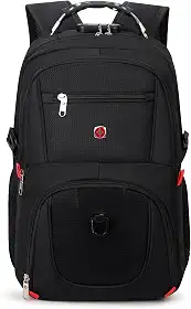 Mochila Unissex Notebook com Cadeado, Entrada para USB/Fone de ouvido e capa de Chuva - Trailblaze