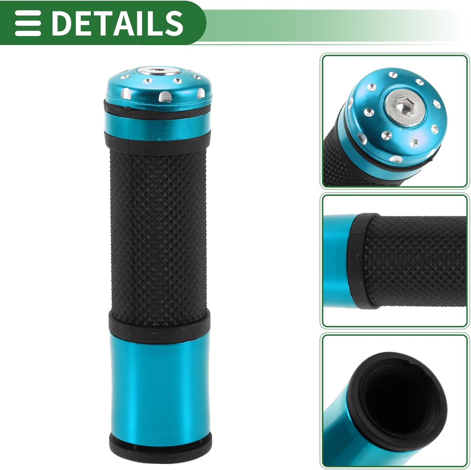 Motoforti 7/8インチ 22mm 15/16インチ 24mm ユニバーサル オートバイ ハンドグリップ カバー ゴム アル