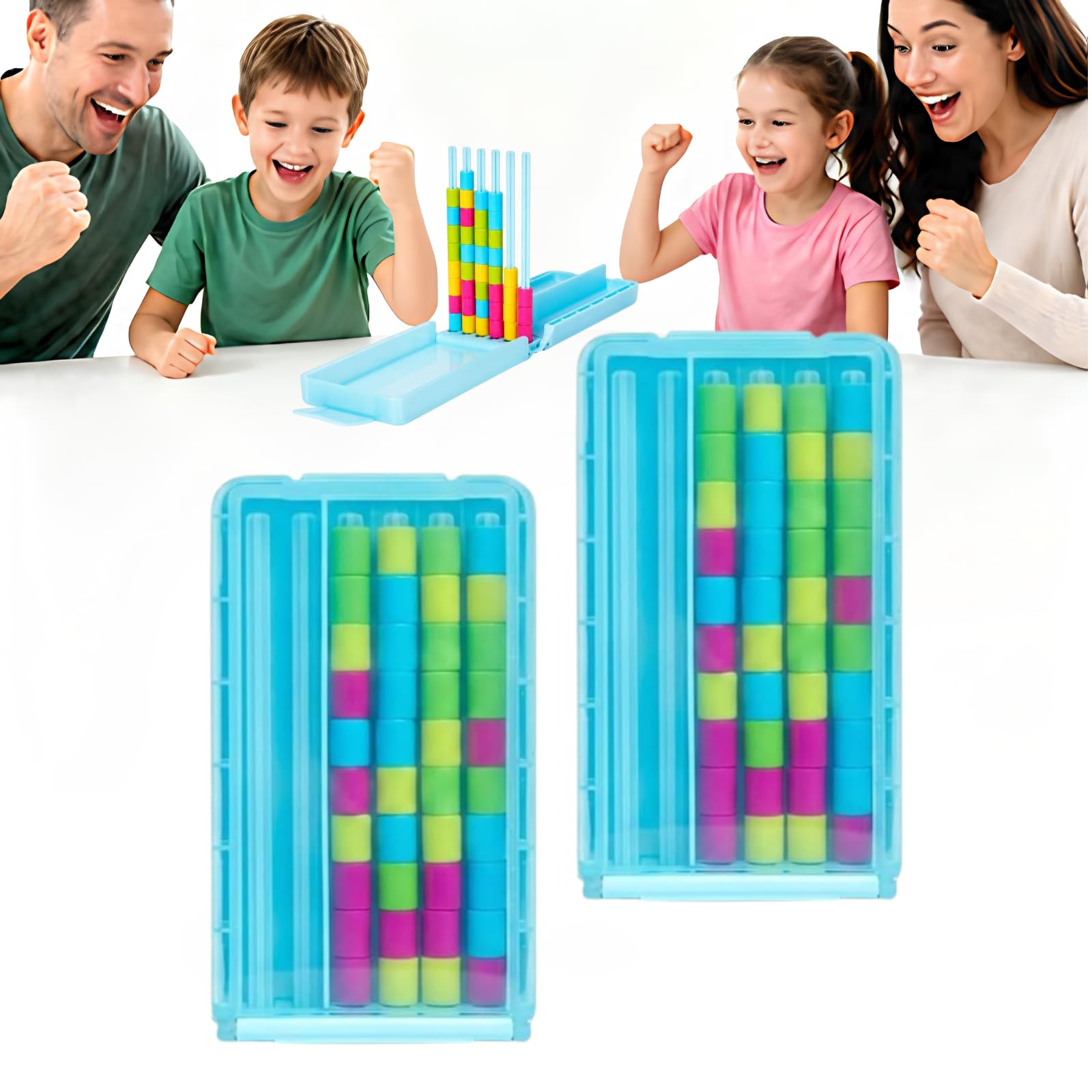 Mini Colour Stack Challenge, Portable Brain Teaser Travel Game