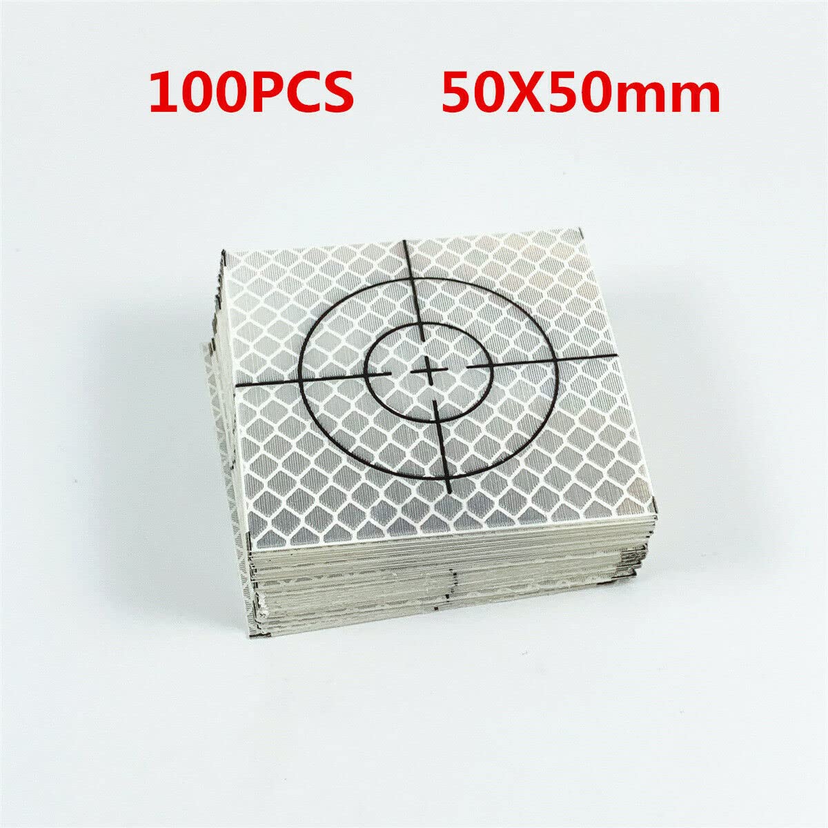 100PCS Reflector Sheet Reflective Tape Target 50X50mm for Total Station