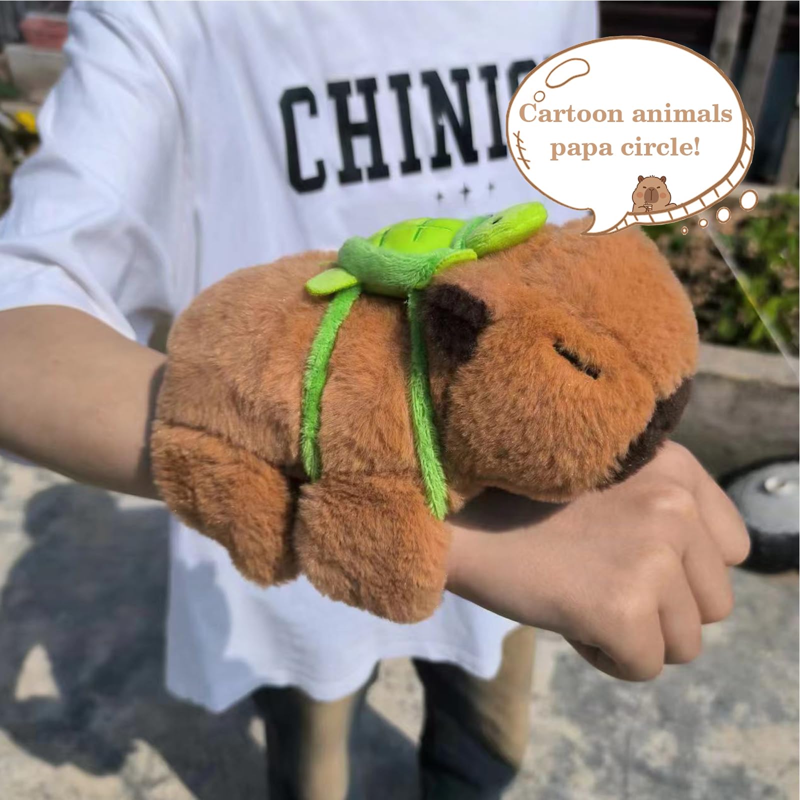 Pulsera Peluche Capibara Carpincho de Felpa y Napa Antialérgica, oferta