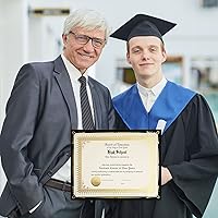 Vista 5 de Fainne El kit de 50 juegos de certificados incluye 50 soportes para certificados de 9.5 x 12 pulgadas, 50 papeles de tamaño carta, 50 piezas