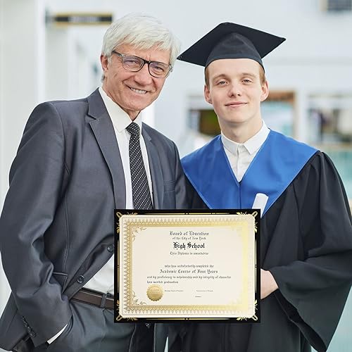 Miniatura 5 de Fainne El kit de 50 juegos de certificados incluye 50 soportes para certificados de 9.5 x 12 pulgadas, 50 papeles de tamaño carta, 50 piezas de