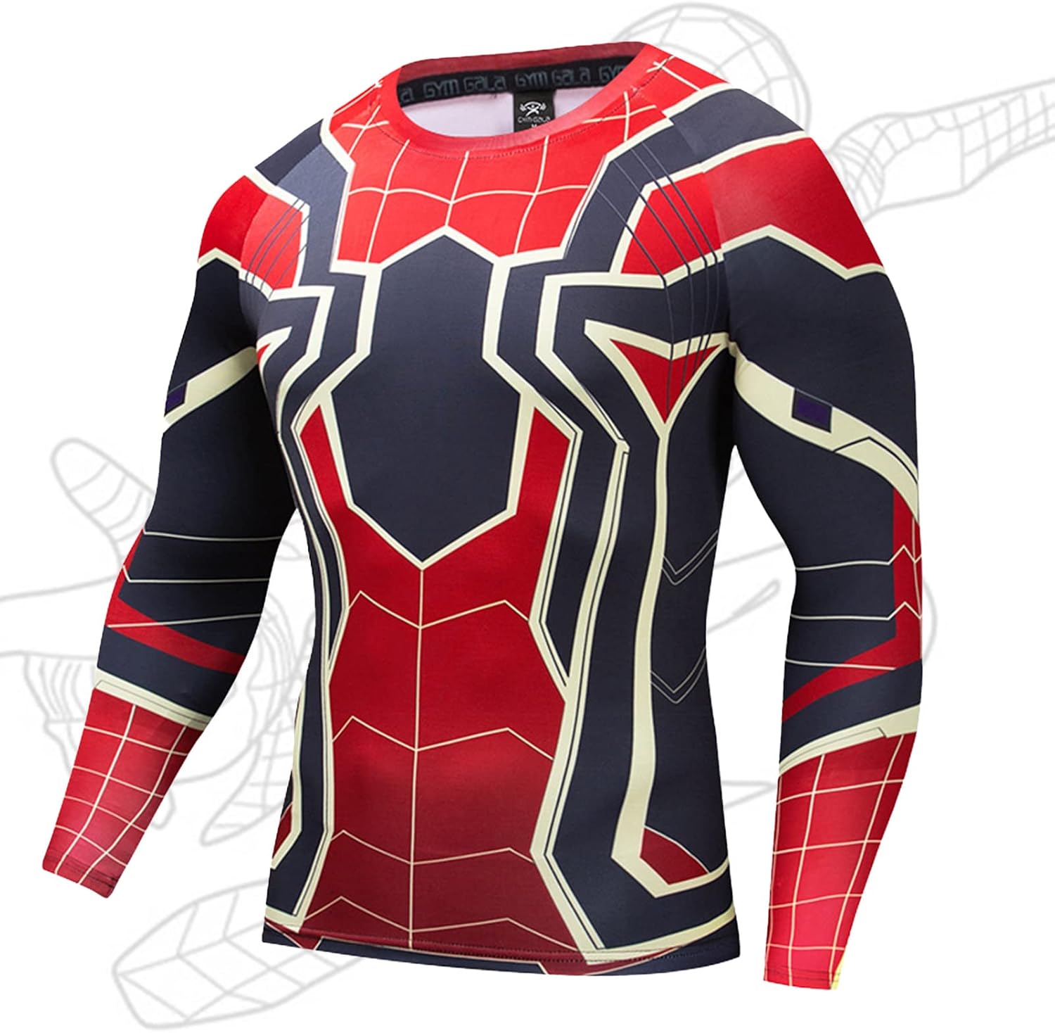[Ａｍｙｃｕｔｅ] ヒーロー コスプレ Tシャツ 3D スリムフィット 加圧シャツ 長袖・半袖 S-XXXL6つサイズ 速乾性 ストレッチ スポーツ メンズ シャツ インナー アンダーウェア コスプレ衣装 ハロウィン コスチューム