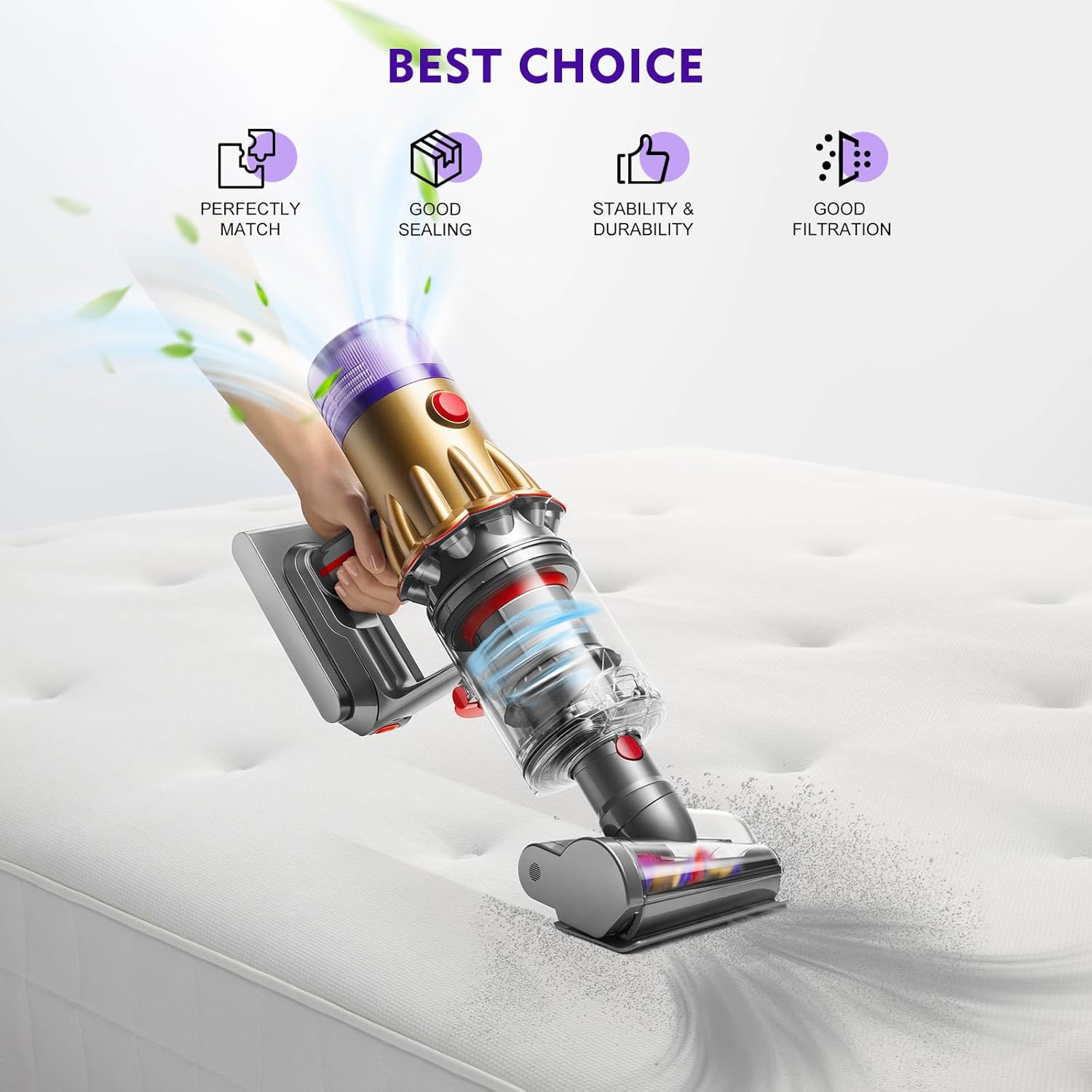 V12 SV20 Dust Bin Replacement for V12 Detect Slim SV20 SV30 SV46 SV49 Detect Vacuum Cleaner Canister Accessary, Vacuum Bin Replacement for Part No.965272-01