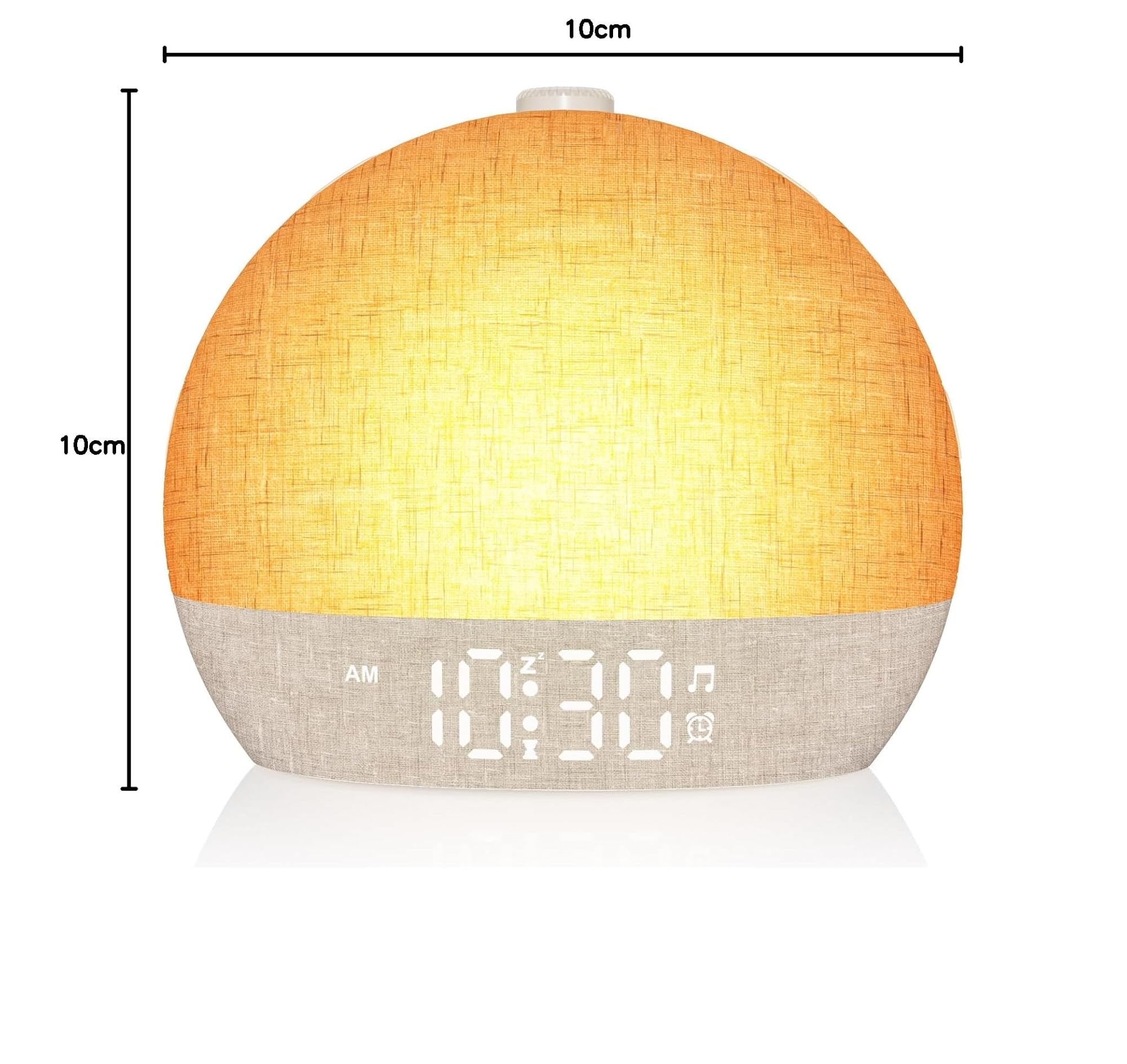 Reloj despertador de luz diurna, despertar suave para personas que duermen profundamente, reloj despertador con luz de amanecer con 30 sonidos naturales y temporizador de sueño, reloj despertador de