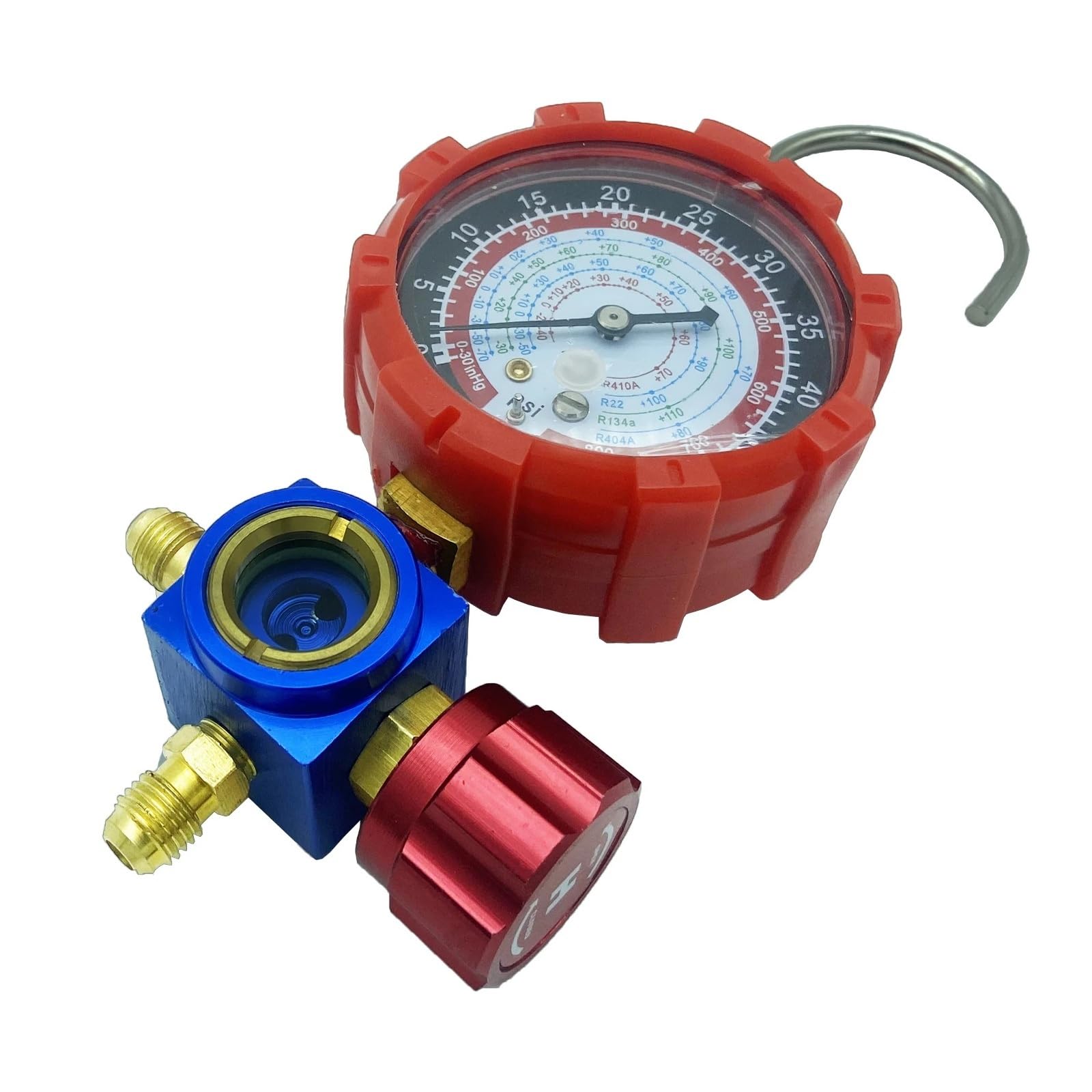 Medidor de presión baja y alta de refrigerante de aire acondicionado for R410A R134A R22 R404A A/C herramienta de carga de refrigerante de diagnóstico Verificación de diagnóstico(HIGH pressure)
