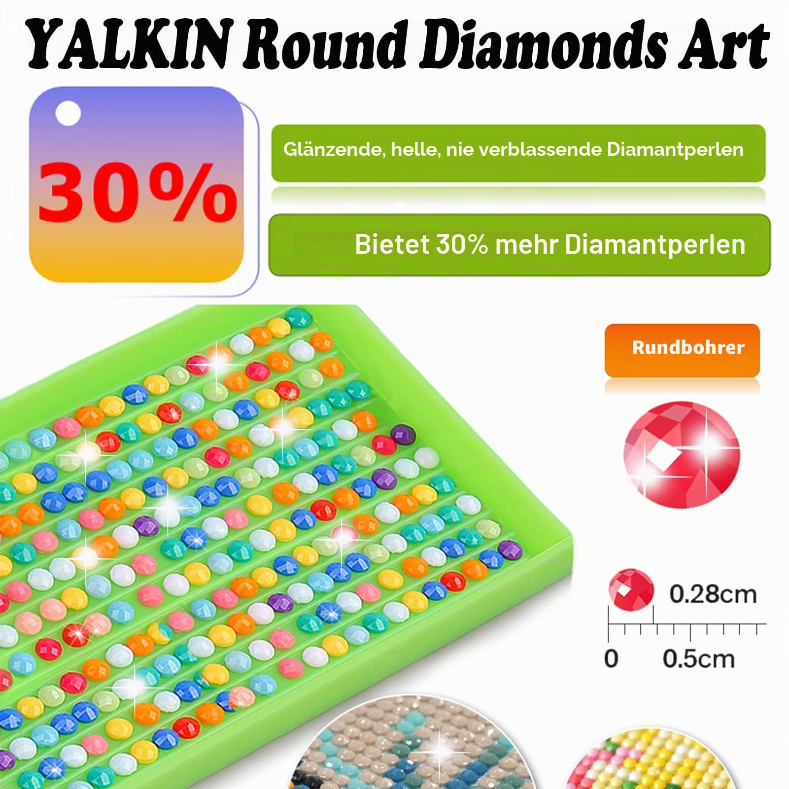 YALKIN 5D Diamond Painting Großes XXL 40x70cm Diamant Painting Bilder Hängender Garten Diamond Art Erwachsene Full DIY Diamant Kunst Malerei Stickerei Set Kreuzstich Bilder Home Wand Dekor