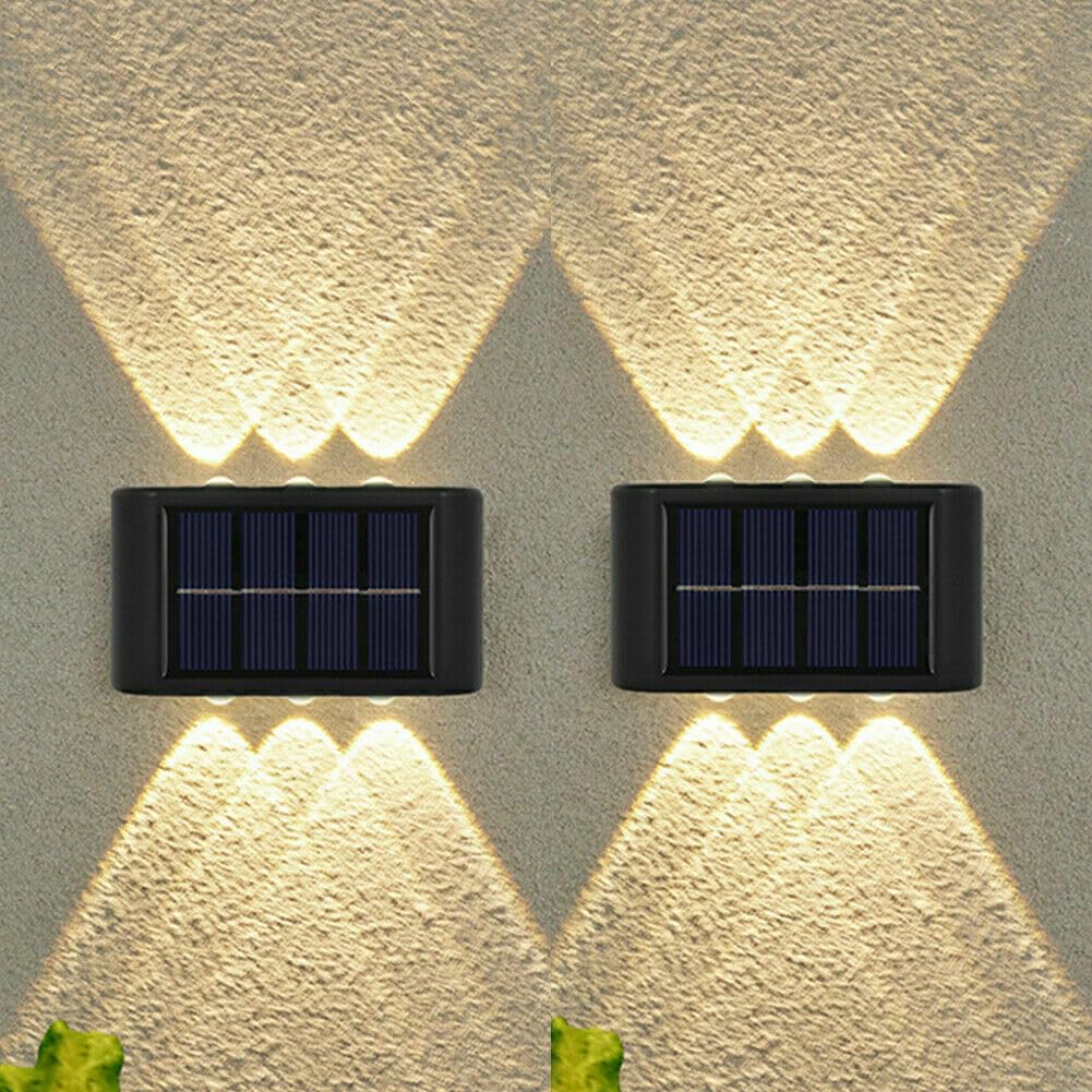 AHUJA INTERNATIONAL Solar Up Down LED Wall Lights Solar Powered, Porch Light, Outdoor Light (Pack of 2) (6-Way Model)-image-42