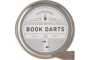 Stellar Factory Book Darts - Your Perfect 50-Piece Metal Bookmark Clip Companion
