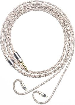 6N Monocrystalline Copper 0.78mm 2Pin Earphone Cable for MOONDROP Blessing 3 DUSK Variations KADENZ 64 Audio Solo U18t Tia VISION EARS VE2 VE3.2 VE4.2 RE2000 Empire Ears Legend X Balanced IEM Upgrade