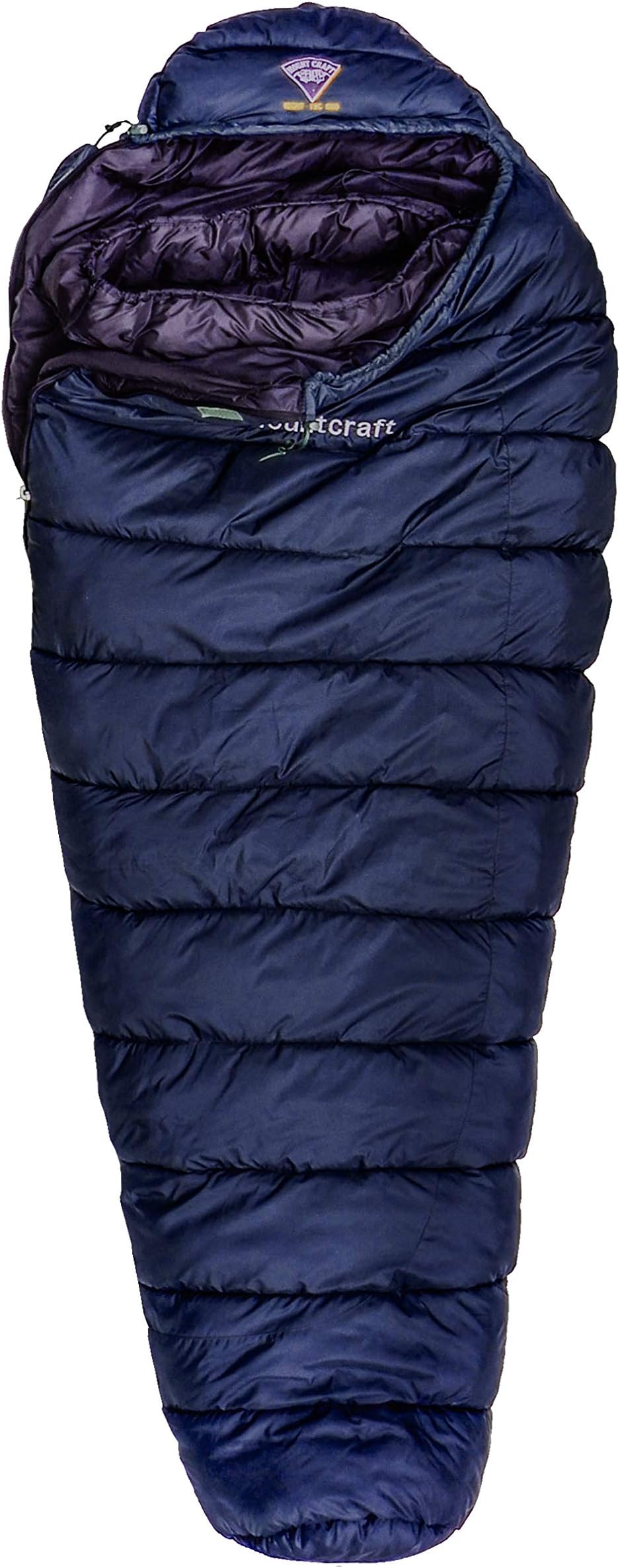 MountcraftMountcraft Polyester Sleeping Bag for Adults -10°C Lightweight Mummy Shape Design for Extreme Cold - Traveling, Camping, Motorcyclists, Cyclists Hiking and Backpacking - Men & Women (Blue)