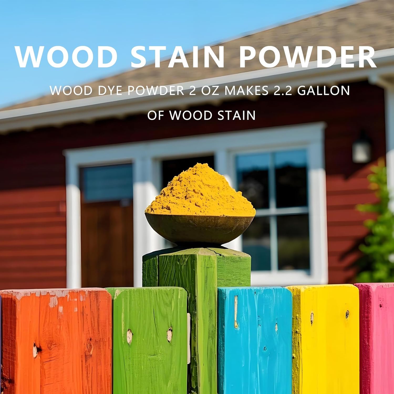 GOODTAKE Navy Blue Wood Stain Powder, Wood Dye Stain Powder That Makes Vibrant Wood, Premium Fast Dry Dark Wood Stain Powder for Craft, Multiple Finishes - for Indoor Outdoor Wooden (Navy Blue, 2 oz)