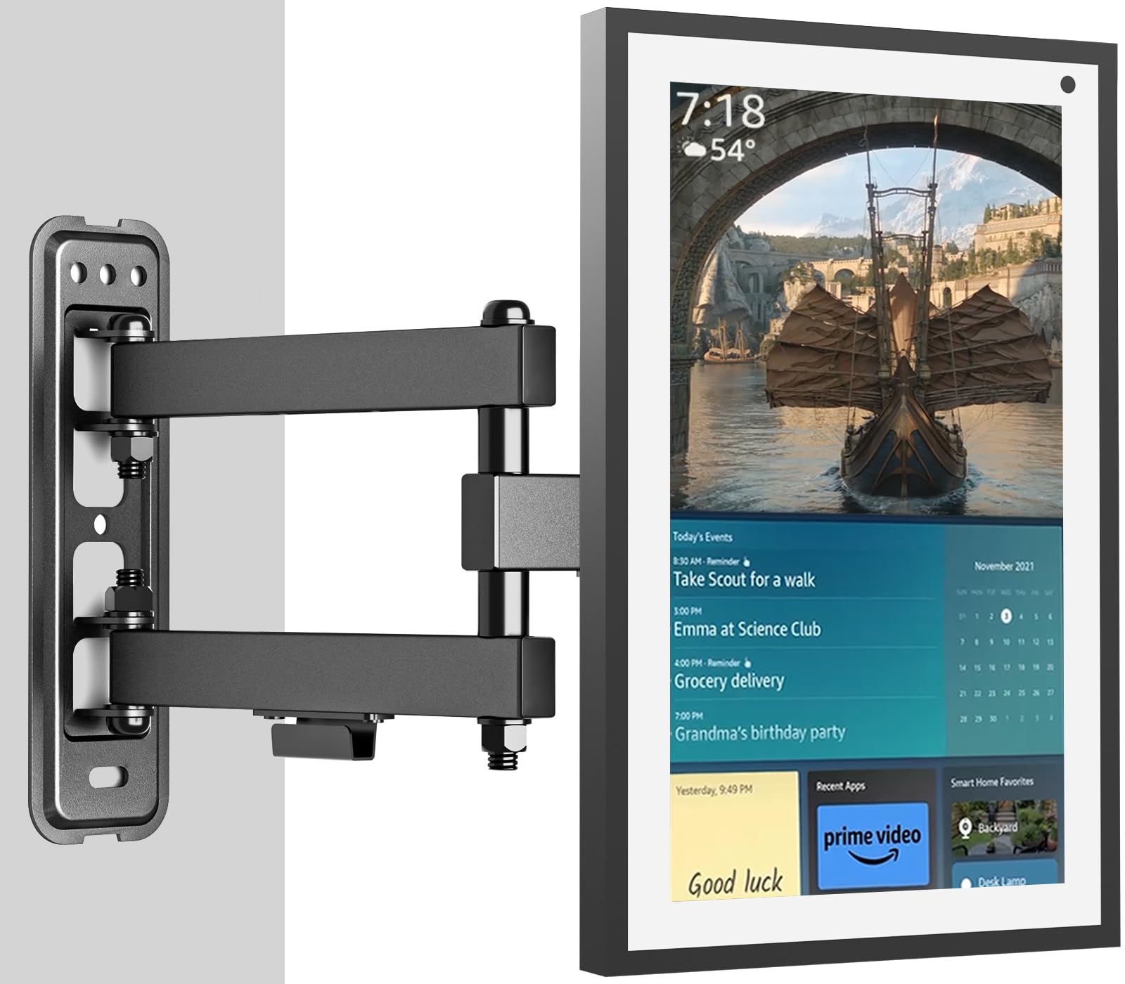 PUTORSEN TV Wall Mount - Full Motion Wall Bracket for 13-32 inch TVs and Monitors, Holds up to 44lbs,VESA 75 and 100mm