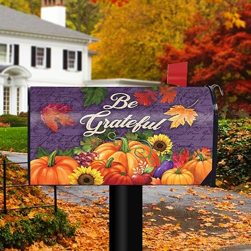 Vista 7 de Briarwood Lane Harvest Turkey Fall Magnetic Thanksgiving Buzón Cubierta Otoño Calabazas Estándar Cosecha Turquía