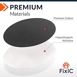 FixiC Freestyle Adhesive Patches 25 PCS - Good for Libre 1, 2, 3 & Plus - G7 & Stelo - Guardian - Waterproof Adhesive Patches - Libre Adhesive Covers - Pre-Cut - Best Fixation for your Sensor! (Black)