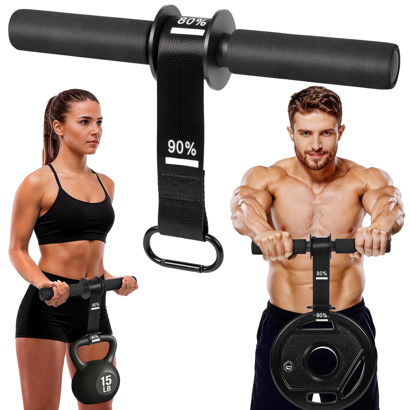 Rouleau de Poignet Musculation, Entraîneur pour Muscler Avant Bras, Poignet Rouleau Formateur Forearm, Strength Training Equipment Grip Musculation à Domicile, en Salle de Sport ou en Extérieur