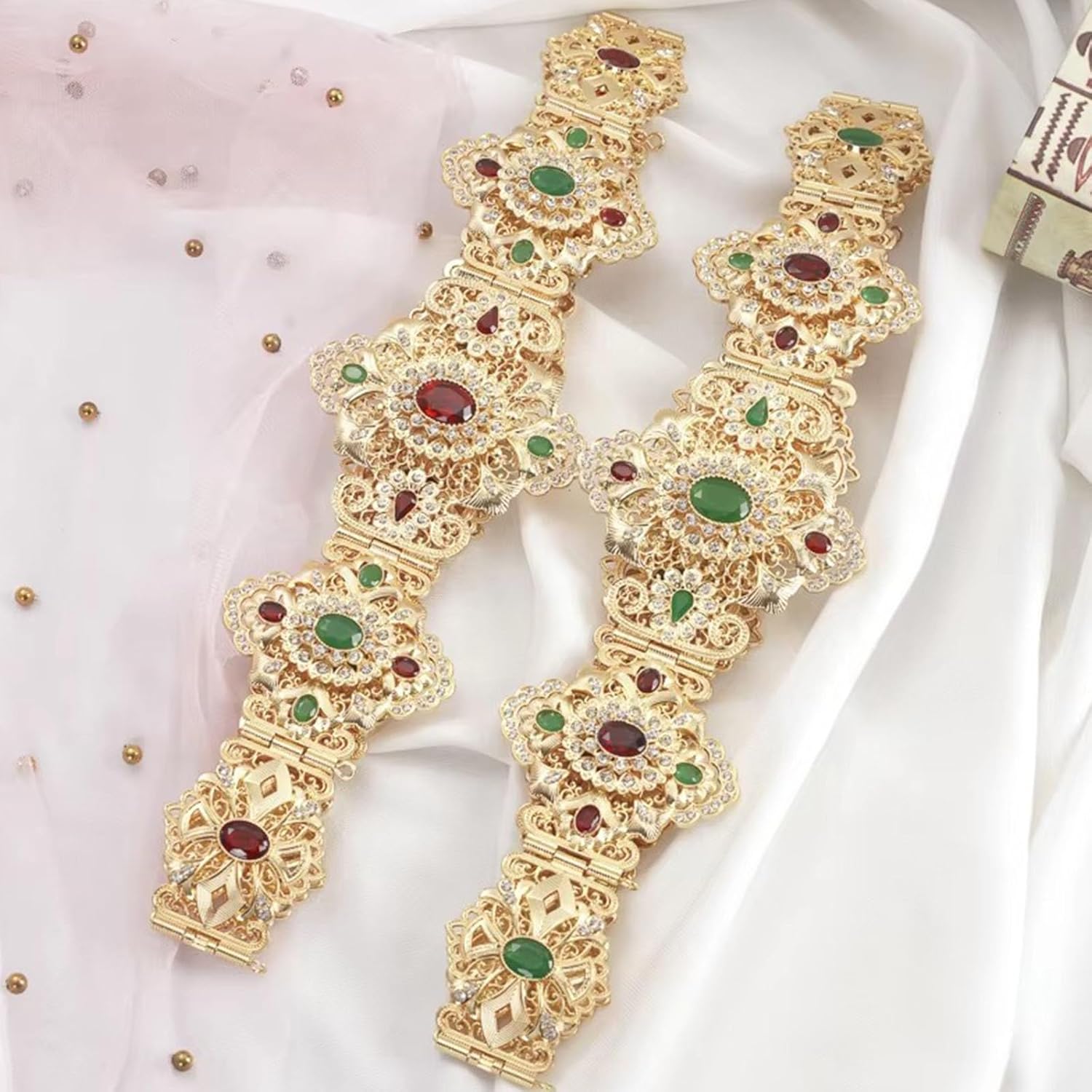 絶妙なウエストベルト美学の魅力ジーンズのドレスボディジュエリーメタリックチャーム写真小道具結婚式ボディチェーンジュエリー