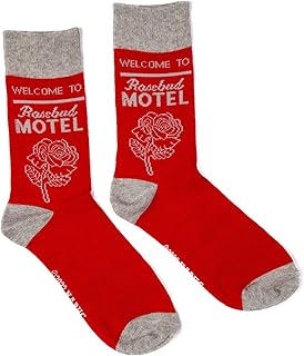 Schitts Creek Rosebud Motel Adult Crew Socks (One Size, One Pair)