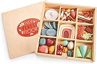 Vista 1 de Tender Leaf Toys My Forest Floor - Wooden Open-Ended Tinker Tray Creative Play Box with Removable Compartments - Montessori Toy for Imaginative Play