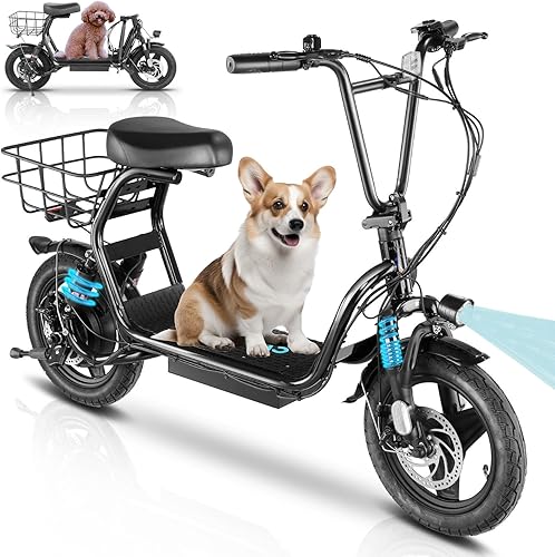 Caroma Peak - Patinete eléctrico 819W para adultos, neumático de 14 pulgadas, batería de 375 Wh, rango de 25 millas, velocidad máxima de 20 MPH,