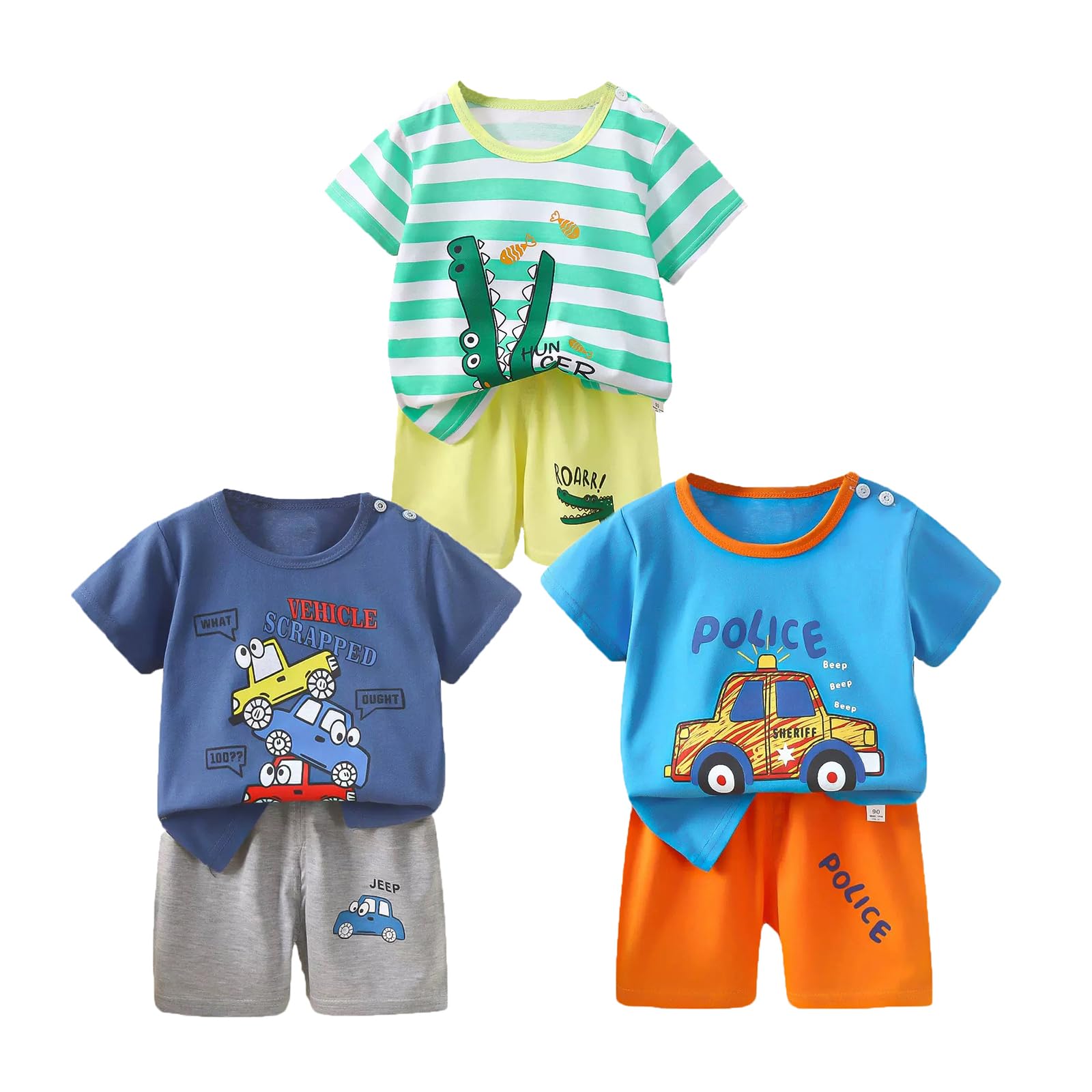 Toddler Baby Boy Clothes for 2t 3t Boys Cute Summer Short Sleeve T-Shirt Tops Shorts Clothes Sets Baby Boy Outfits