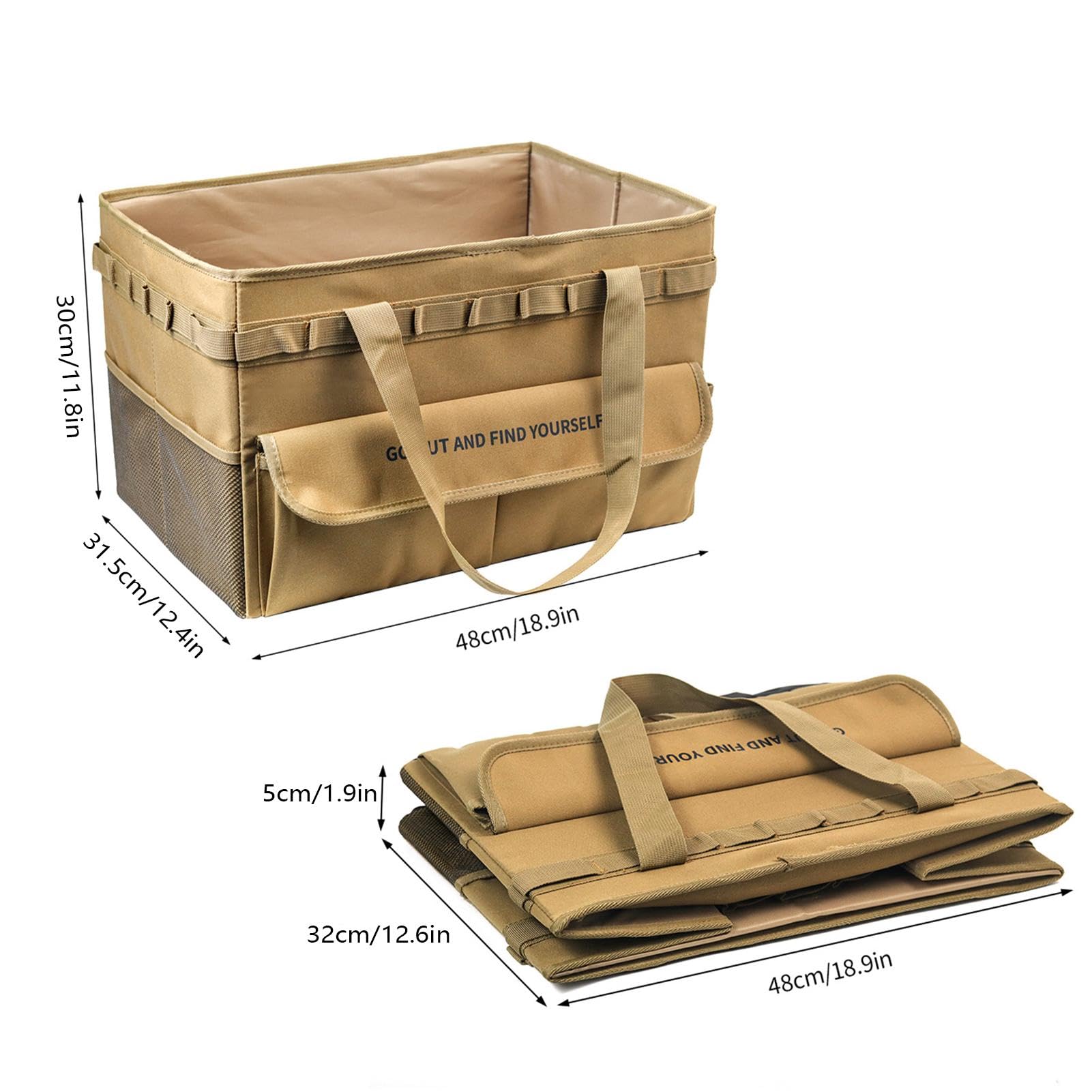 Amazon.co.jp: アウトドアピクニックバッグ - 45L 折りたたみ式