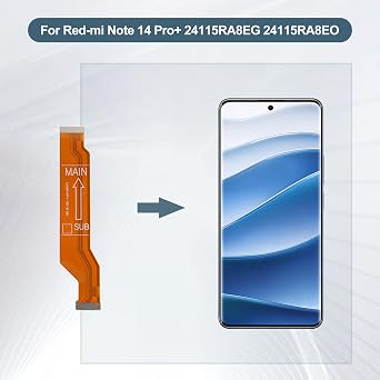 Replacement Main-to-Sub Flex Cable for Xiaomi Redmi Note 14 Pro+ 24115RA8EG 24115RA8EO Motherboard SUB Connection Ribbon Cable Repair Part