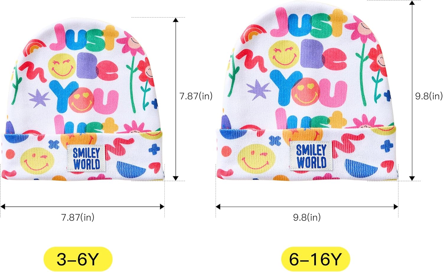 SMILEYWORLD Winter Hat for Kids Boys and Girls 3–16Y, Fleece Lined Warm Knit Beanie, Stretchable Cap for Toddler & Youth - Image 3