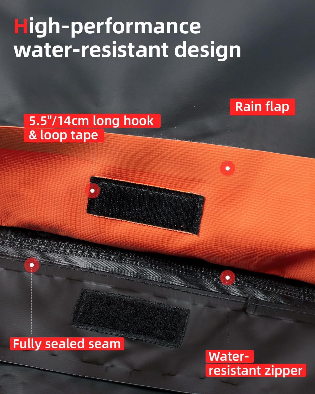 Abahub Auto Dachbox 840D Weich Faltbare wasserdichte Dachtasche mit Türhaken, Rutschfester Matte,Aufbewahrungstasche für Alle Autos mit/ohne Gepäckträger (850L)