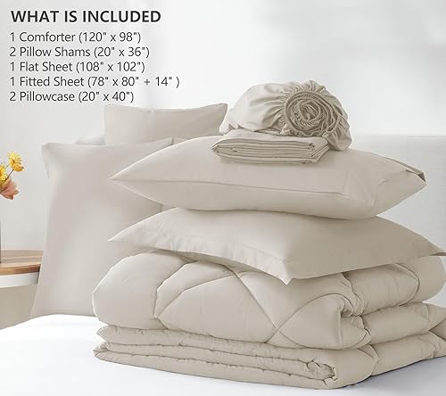 Miniatura 202 de CozyLux Juego de edredón de tamaño Queen, rojo burdeos, toda la ropa de cama en una sola bolsa, 7 piezas: edredón, fundas de almohada y de almohada