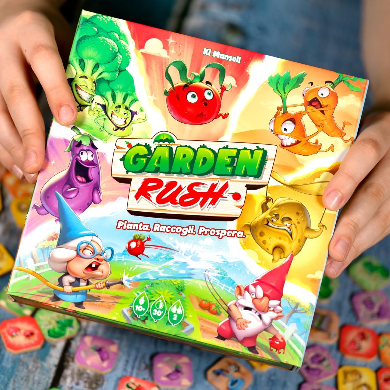 Asmodee, Garden Rush Board Game Ages 10+ 2 Players Italian Edition