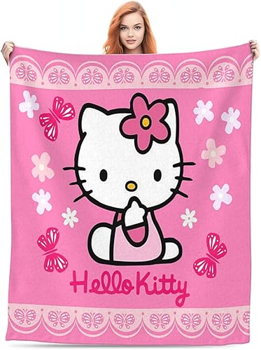 Miniatura 1 de Beqa Manta de franela de dibujos animados ultra suave para decoración de habitación rosa cálida para decoración de habitación impresa en 3D, manta