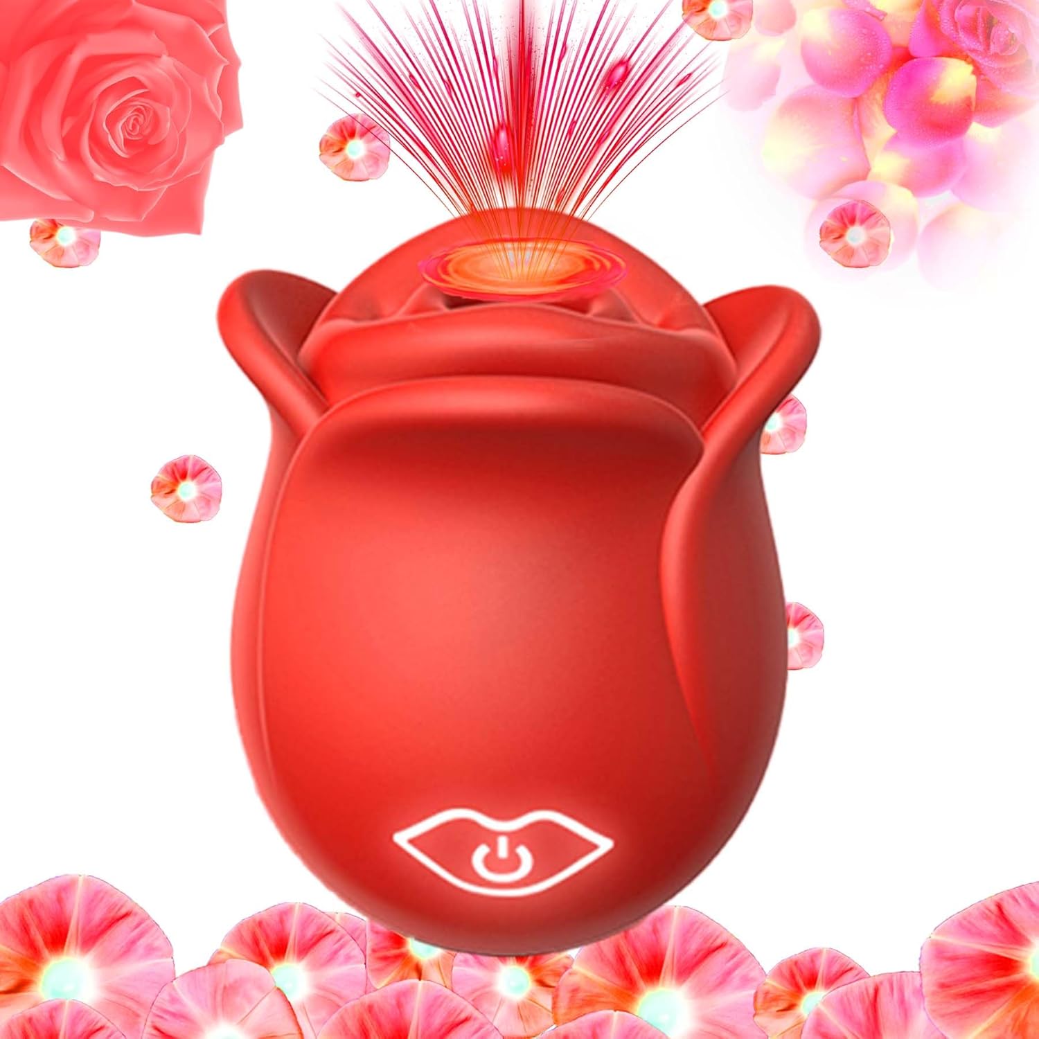 2025 Rose Viboatorr Stimulator Licking Sucking 10 Speed Adult Tools for Women Quiet Birthday Gift Fast Charge Waterproof Waterproof Q1062