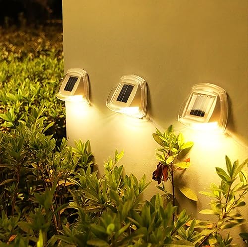 Miniatura 6 de CTKcom Paquete de 4 lámparas solares para exteriores, lámpara de pared impermeable para jardín, iluminación doméstica, luz LED súper brillante,