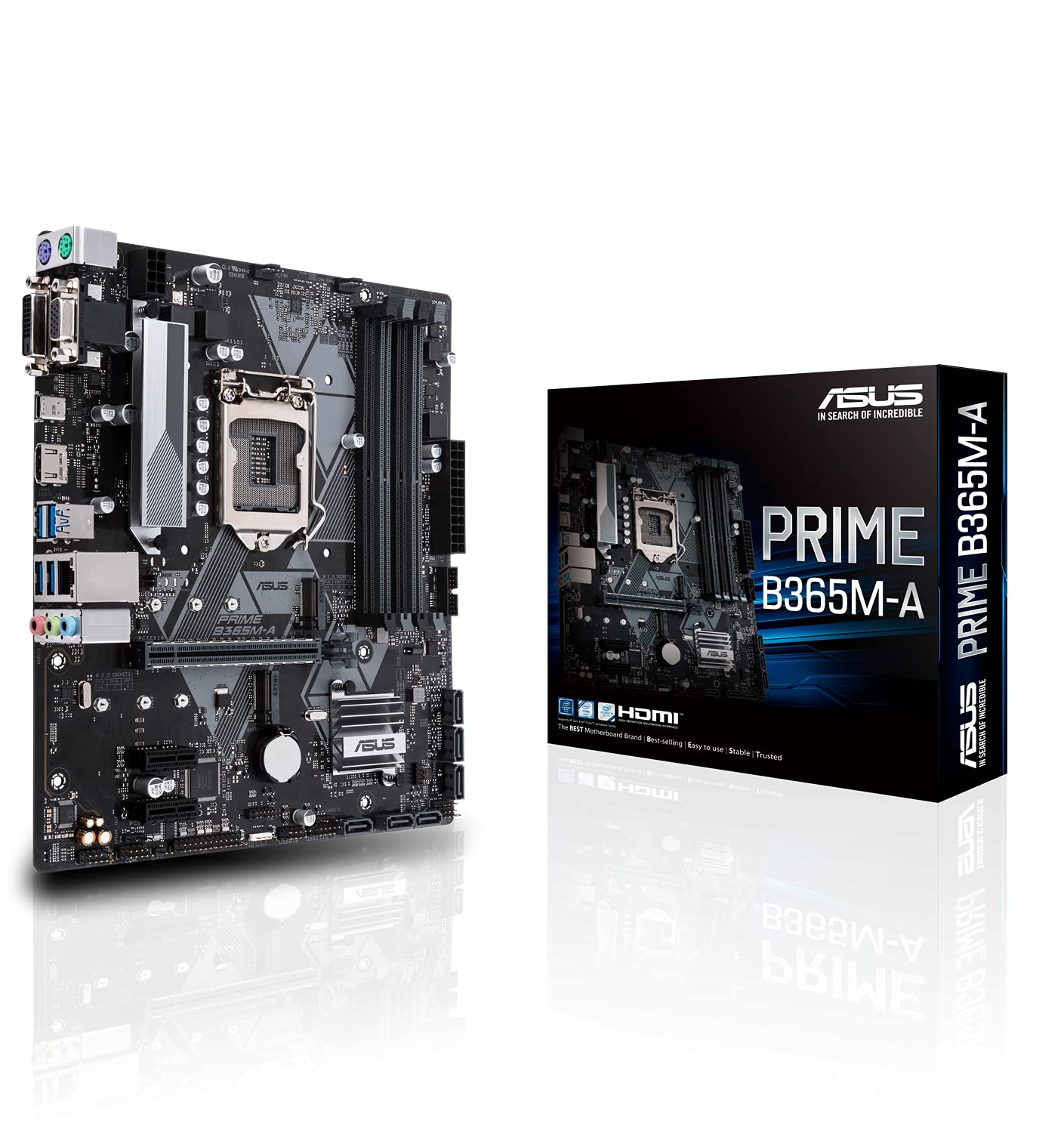 Asus B365M-A – LGA1151-9th Generation Supported Motherboard – DDR4, M.2, 64GB Asus B365M-A – LGA1151-9th Generation Supported Motherboard – DDR4, M.2, 64GB