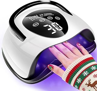 268W UV LED Nail Lamp, 2026 Upgrade UV Light for Gel Nails with 57 Beads, Nail Dryer with 4 Timer Setting & LCD Touch Display, Professional Nail Lamp – Perfect Christmas Gifts (Black)