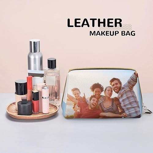 Miniatura 8 de Bolsa de maquillaje personalizada, diseño personalizado, tu propia foto, logotipo, nombre, bolsa de cosméticos, bolsa de aseo duradera y ligera,