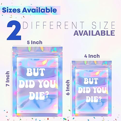 Miniatura 2 de BeSAVAGE Bolsas para kit de resaca, 10 bolsas holográficas de recuperación con cierre de cremallera para regalos de despedida de soltera, bodas,
